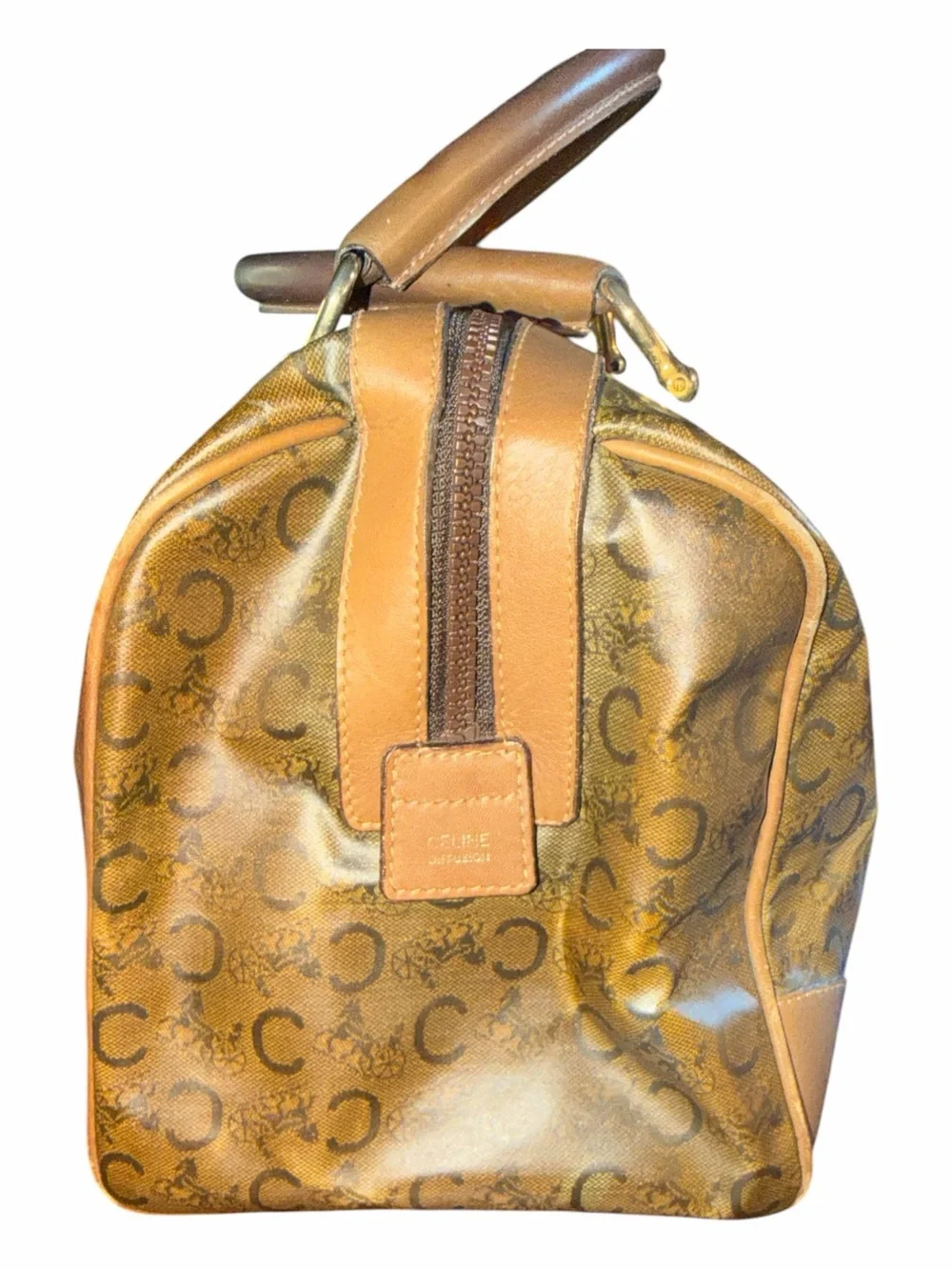 Celine Vintage C-Monogram Horse & Carriage Boston Bag Diffusion